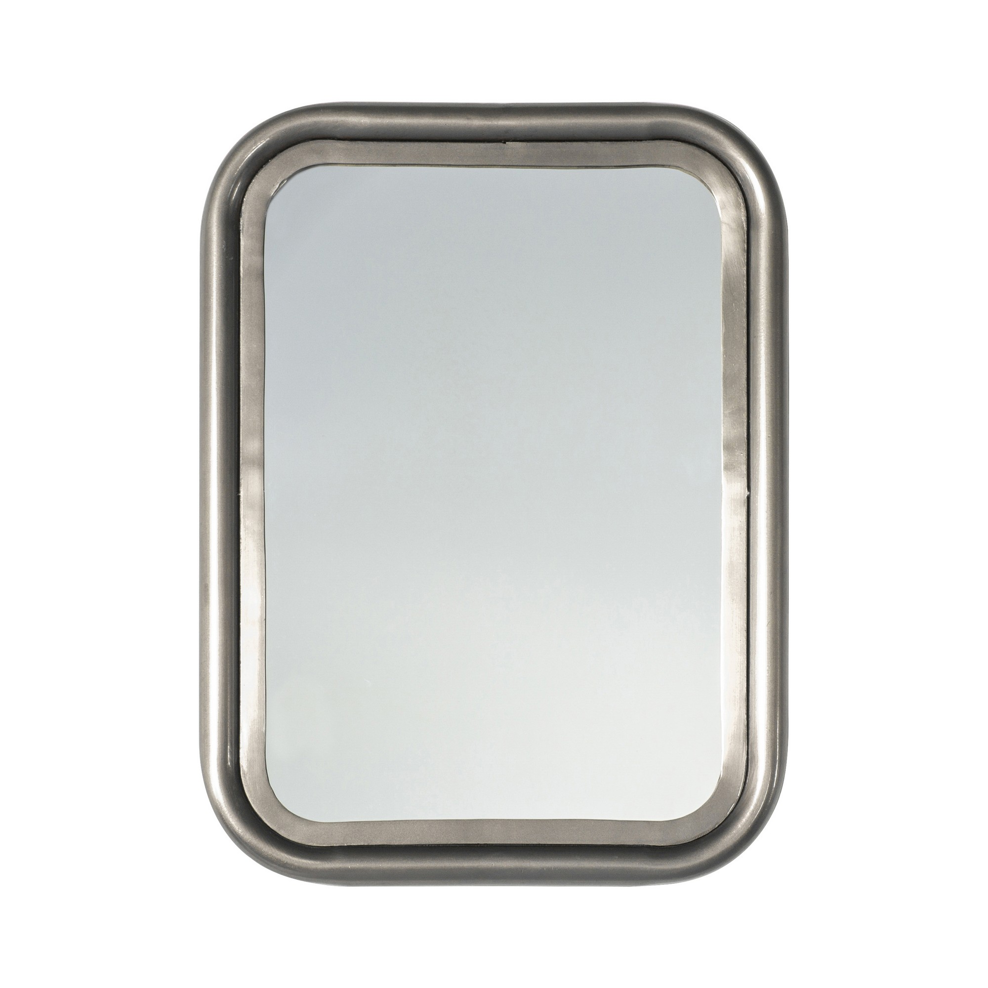 Luxe Tapi Eliana Rectangular Mirror In Zinc Grey